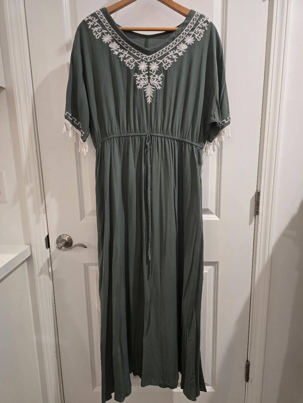 Green Boho Dress 0XL